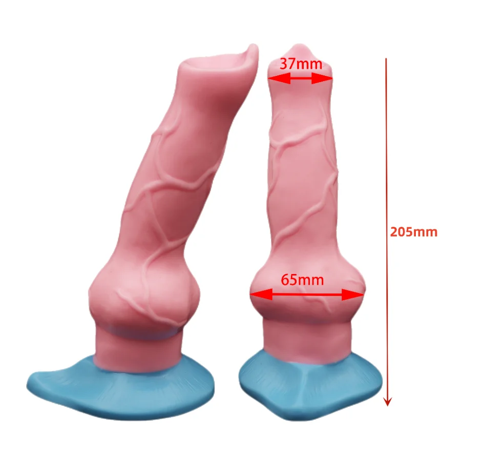 New Pink Dog Animal Dildo Sex Toys For Women Men Masturbators Strap On Butt Plug Fake Dick Faloimetor For Women Suction Dildos