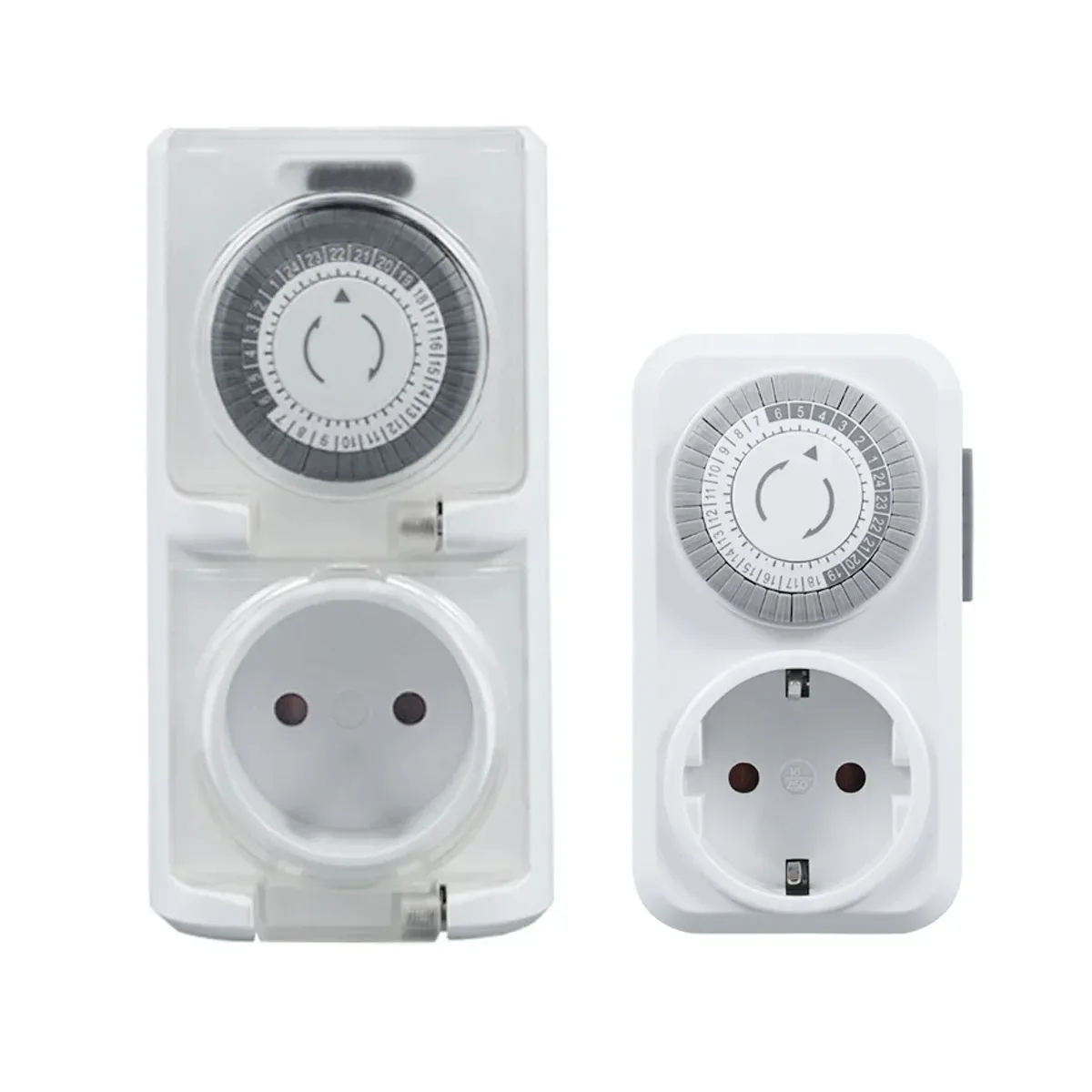 Mechanical Timer Socket 24H Auto Switch 16A 3680W High Power Germany Plug Electrical Outlet for Spain EU