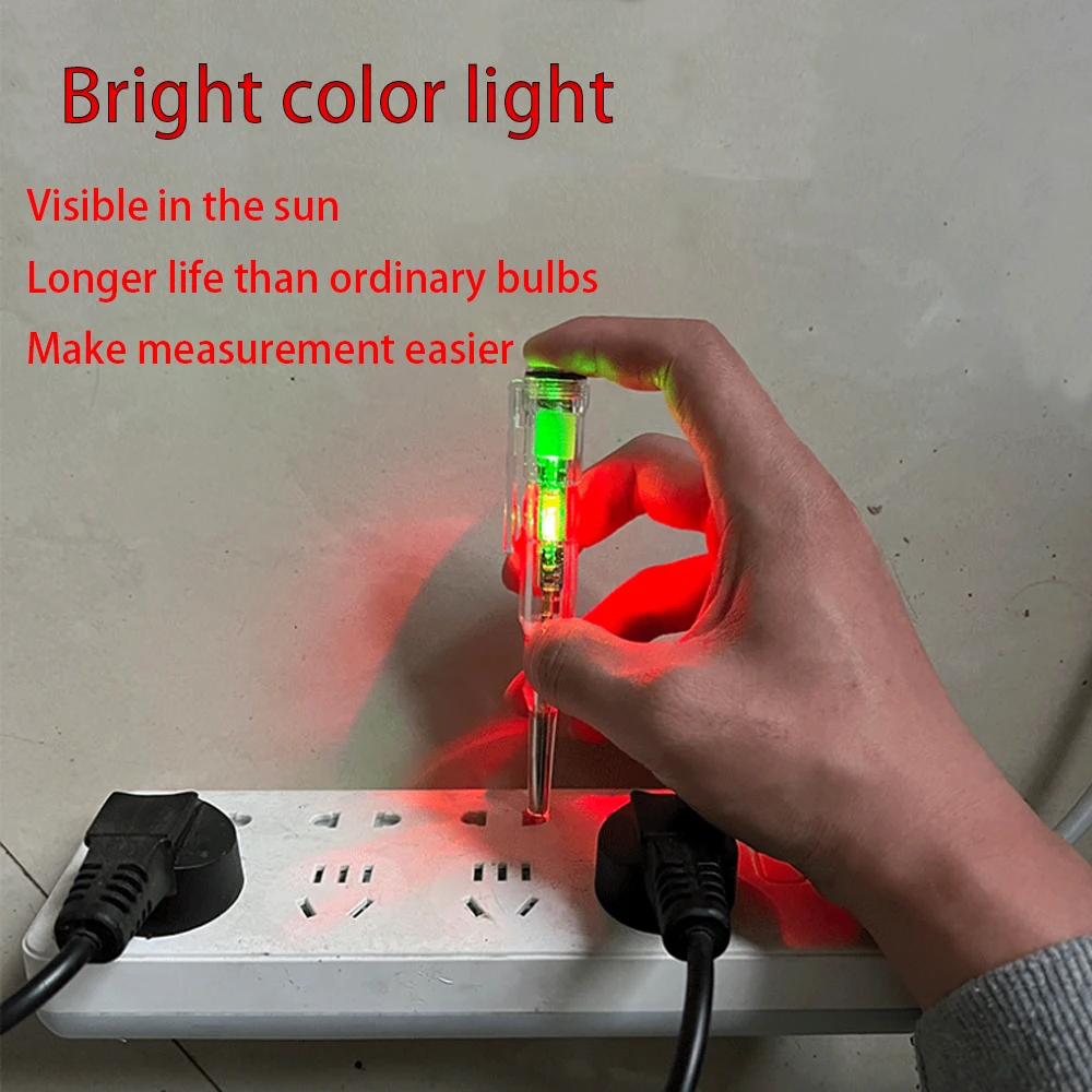 1/2/3pcs Intelligent Voltage Tester Pen With LDE Induction Power Detector Pen Electrical Screwdriver Indicator Circuit Tester