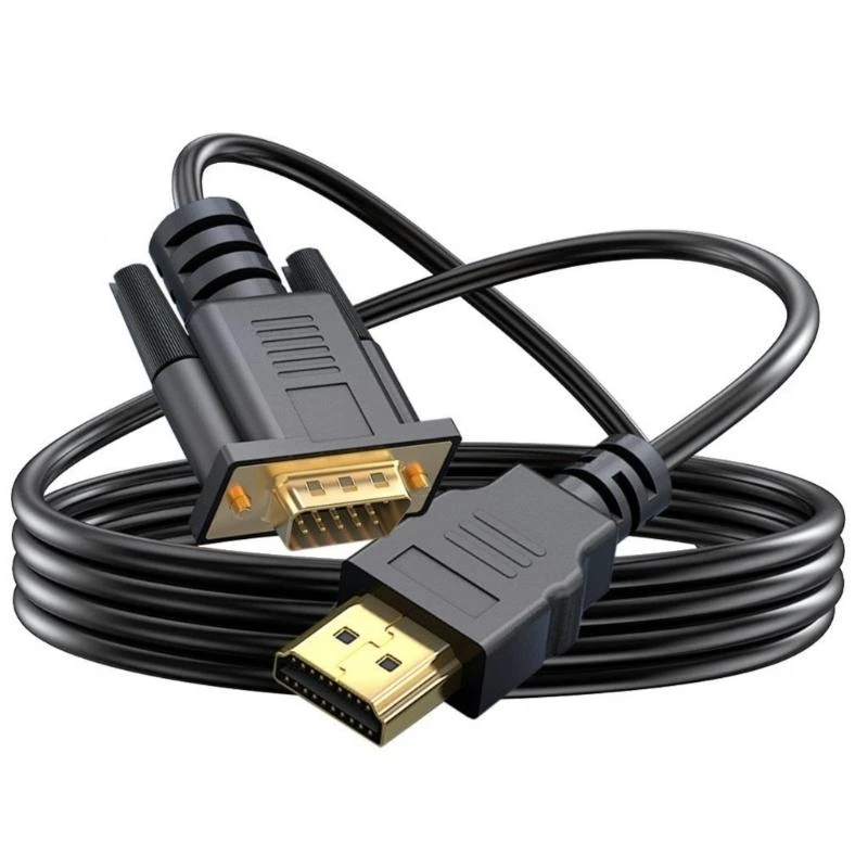 Gold Plate HDMIs to VGA Cable for PC Monitors and Projectors Plugs and Play 83CF