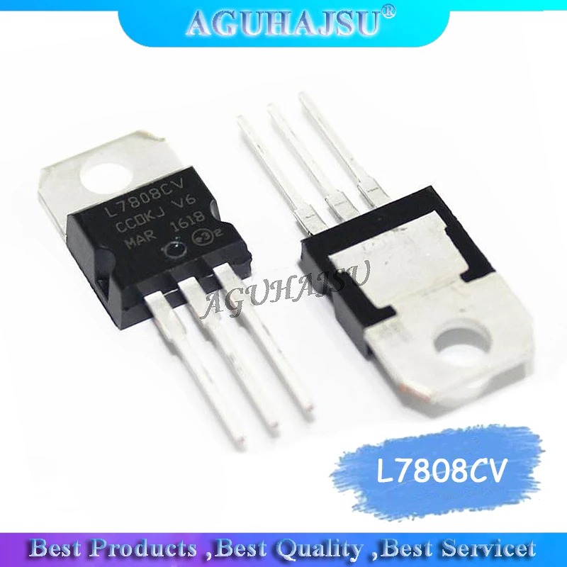 10PCS L7808CV TO220 L7808 TO-220 7808 LM7808 MC7808 stabilivolt voltage-regulator tube New original