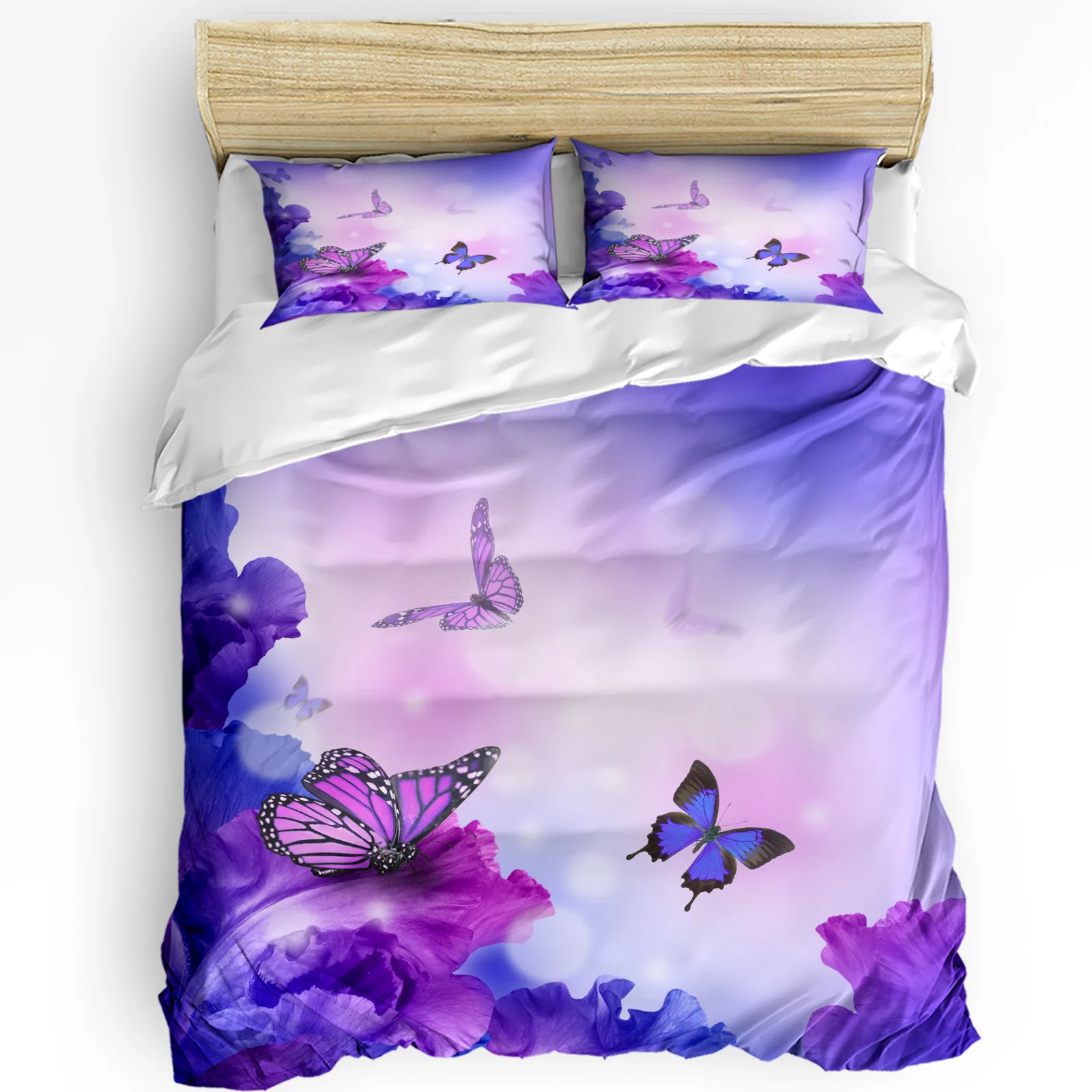 

Fantasy Butterfly Animal Flower Bedding Set 3pcs Duvet Cover Pillowcase Kids Adult Quilt Cover Double Bed Set Home Textile