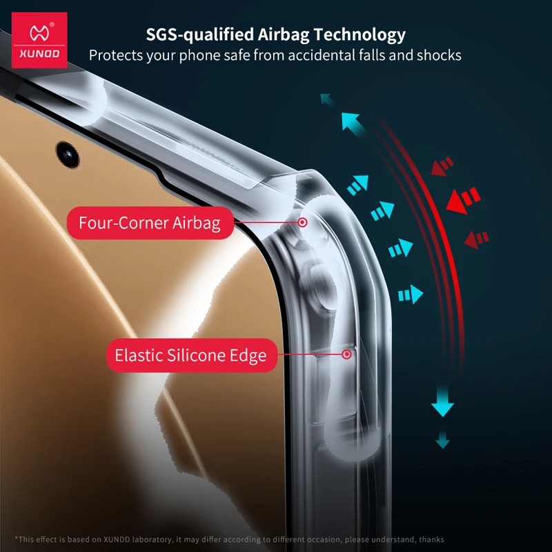 For Xiaomi Redmi k80 Pro ,K80 capinha XUNDD Beautiful Shockproof Airbags Transparent PC + TPU funda