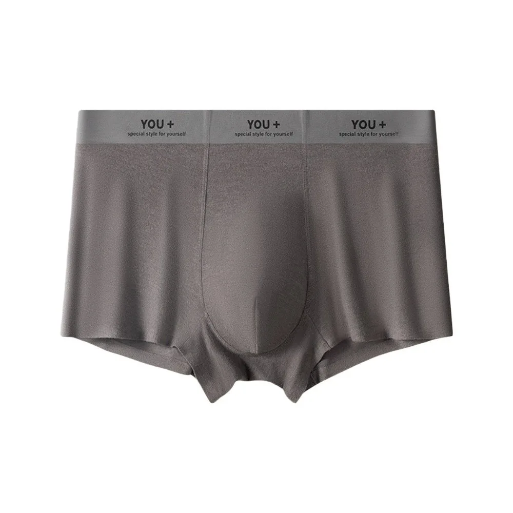 

Fashion Plus Size Men's Boxer Briefs Seamless Elastic Underwear for Man Lingerie Short Men Flat Panties Gifts