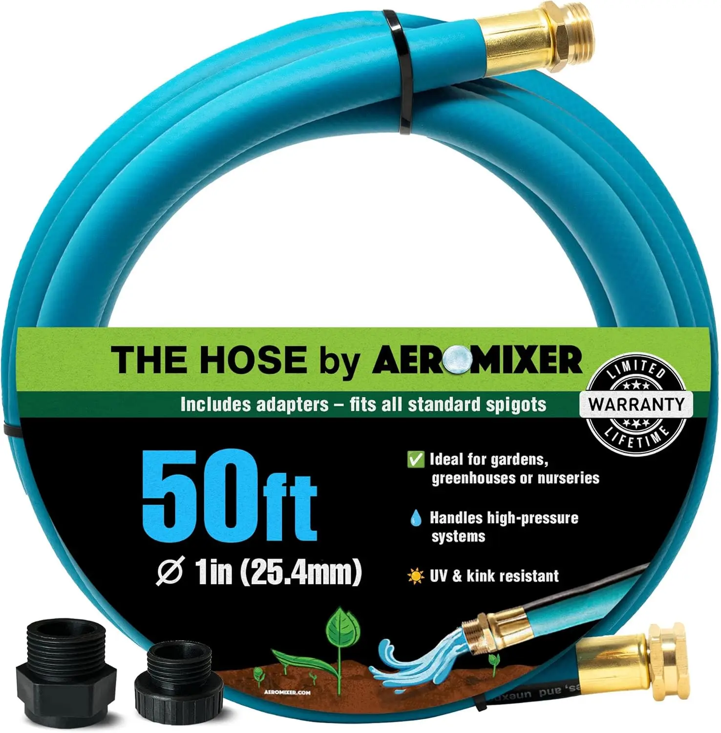

Аэромиксер THE HOSE - Садовый шланг 1 дюйм, 15 метров, без заломов, коммерческий, сверхпрочный, для промышленного использования на открытом воздухе