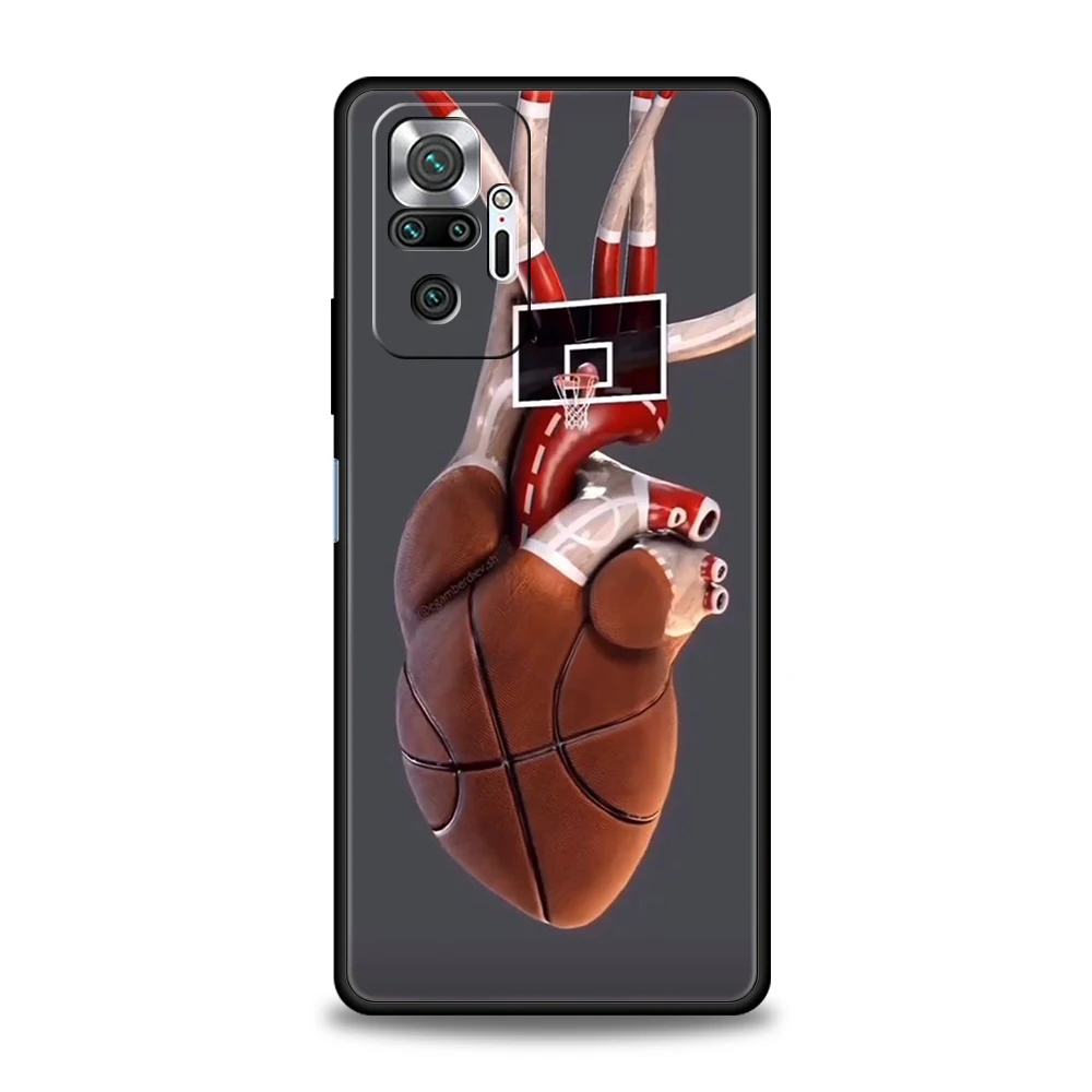 Funda de teléfono deportiva de fútbol para Redmi 13C 10C Note 13 12 10 11 Pro Plus 7 8T K40 K50 Gaming Pro Plus, carcasa suave, bolsas