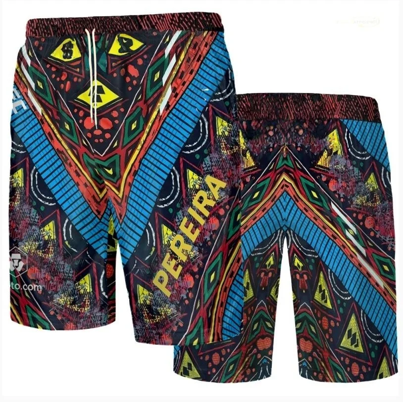 

UFC 2025 новые летние мужские быстросохнущие шорты для фитнеса, дышащие спортивные удобные впитывающие пот шорты, боевые боксерские шорты