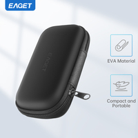 Eaget SSD Box Bag Case Portable Hard Drive Bag for External Portable M.2 SSD ssd box case storage Protection Black