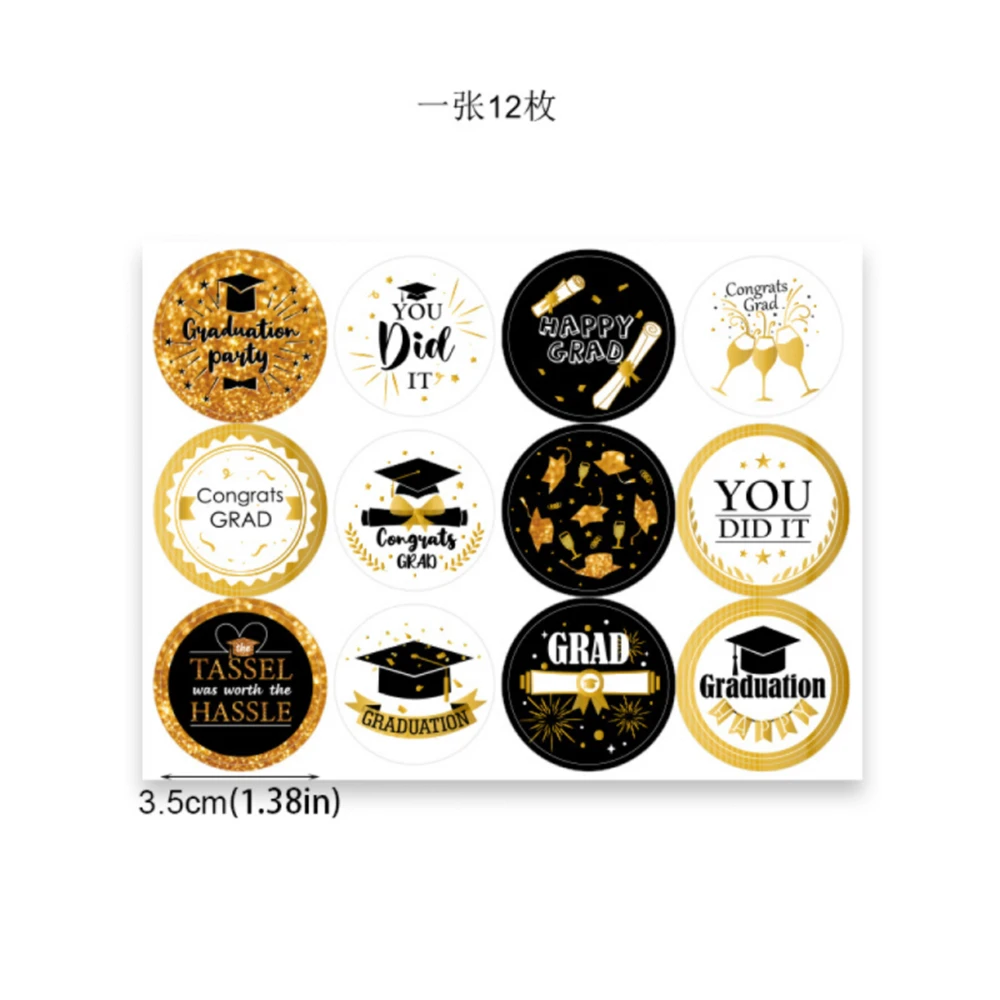 12pcs Black Leather Gift Bags Graduation Season Theme Congrats Grad Candy Packing Bag 2024 Congratulation Graduation Party Decor