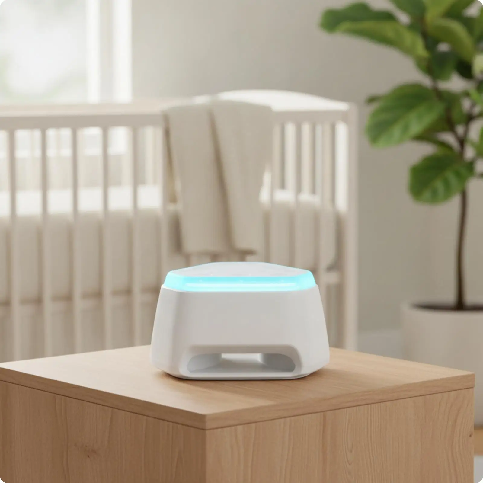 睡眠用サウンドマシン-ポータブルアンビエントサウンドマシン-ライト付き-鎮静効果