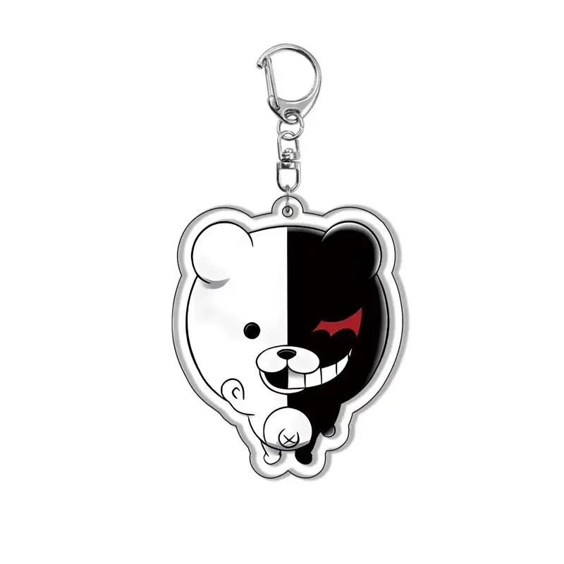 Anime Danganronpa Keychain Cosplay Figure Dangan Ronpa Pendant Key Chain Accessories Bag Charm Key Ring Jewelry Friend Fans Gift