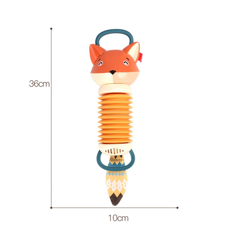 만화 여우 아코디언 아기 음악 장난감, 조기 교육 악기, 전자 보컬 장난감, 어린이 교육 진정 장난감, 어린이 선물