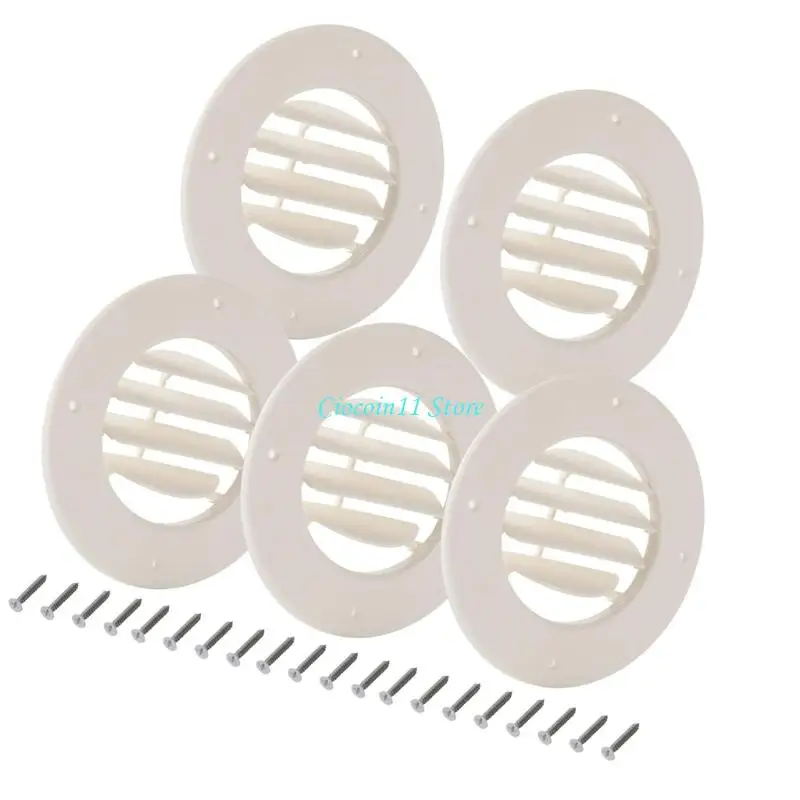 Y1UB Set Of 5 Motorhome Ceiling Ventilation Covers Weatherproof ABS Construction