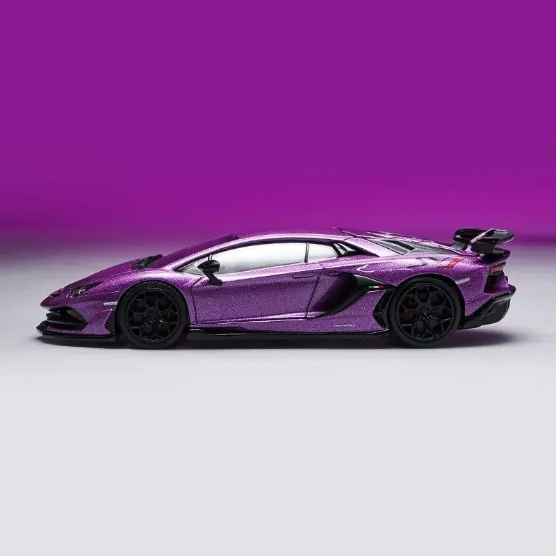 Diecast 1/64 Scale Model Car Lamborghini SVJ Alloy Car Model Supercar Collection Play Vehicles Toys for Boys Original Box