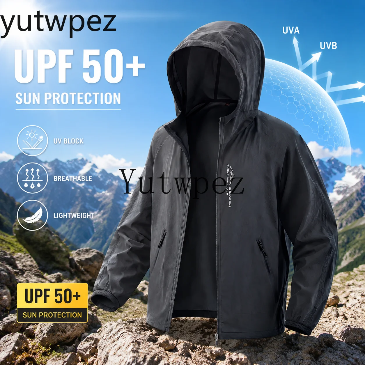 Plus Size 5XL NEW Men Sun Protection Jacket UPF50+ UV Blocking Lightweight Windbreaker Outdoor Hiking Fishing Summer Thin Jacket