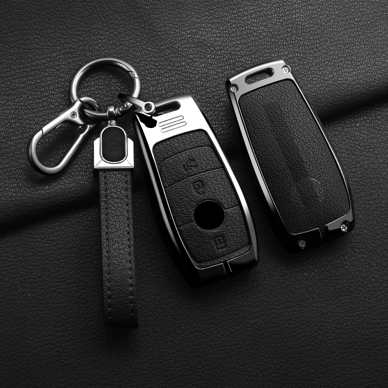 3-Tasten Zinklegierung Autoschlüssel-Abdeckung Passend für 2019 2020 Mercedes-Benz A220 E63S AMG E-Klasse GLE 350 4MATIC E300 E400 E43 W213 – Detail 14