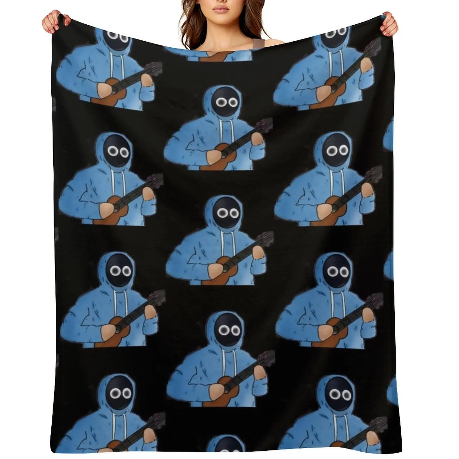 

Boy With Uke Throw Blanket Sofa For Decorative Sofa blankets ands Hairys Blankets