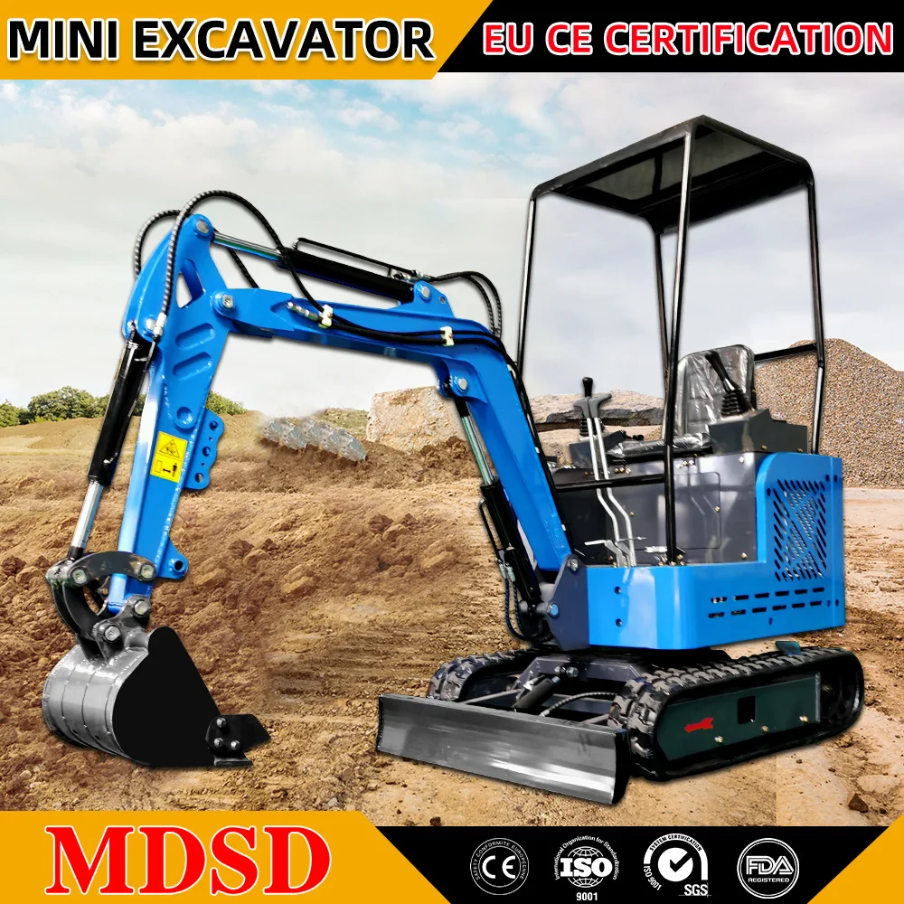 

Diesel Excavator EPA/Euro 5 Engine Orchard Farm Use 2 Ton Small Rubber Crawler Bagger Mini Digger Customized Factory Direct