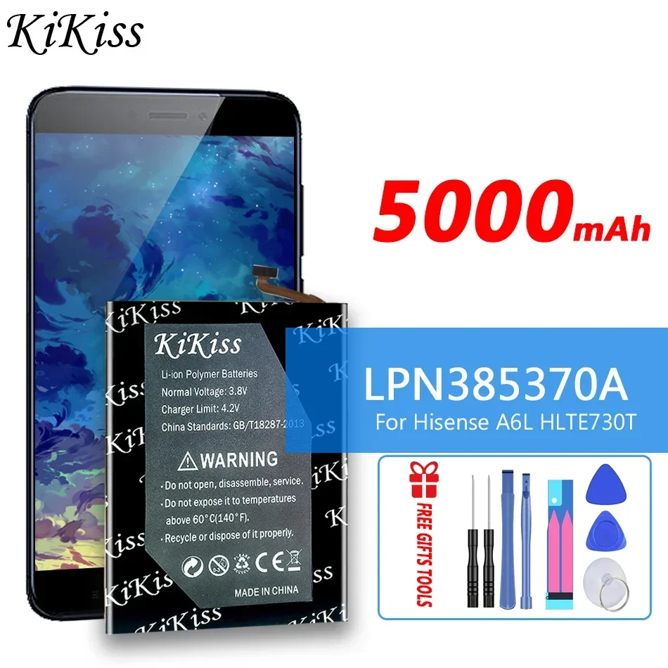 

Аккумулятор 5000 мАч KiKiss LPN385370A для Hisense A6L HLTE730T мобильный телефон