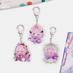 Game Honkai Impact 3 Elysia Cosplay Keychains Key Chains Acrylic Keychain Pendant Xmas Gifts