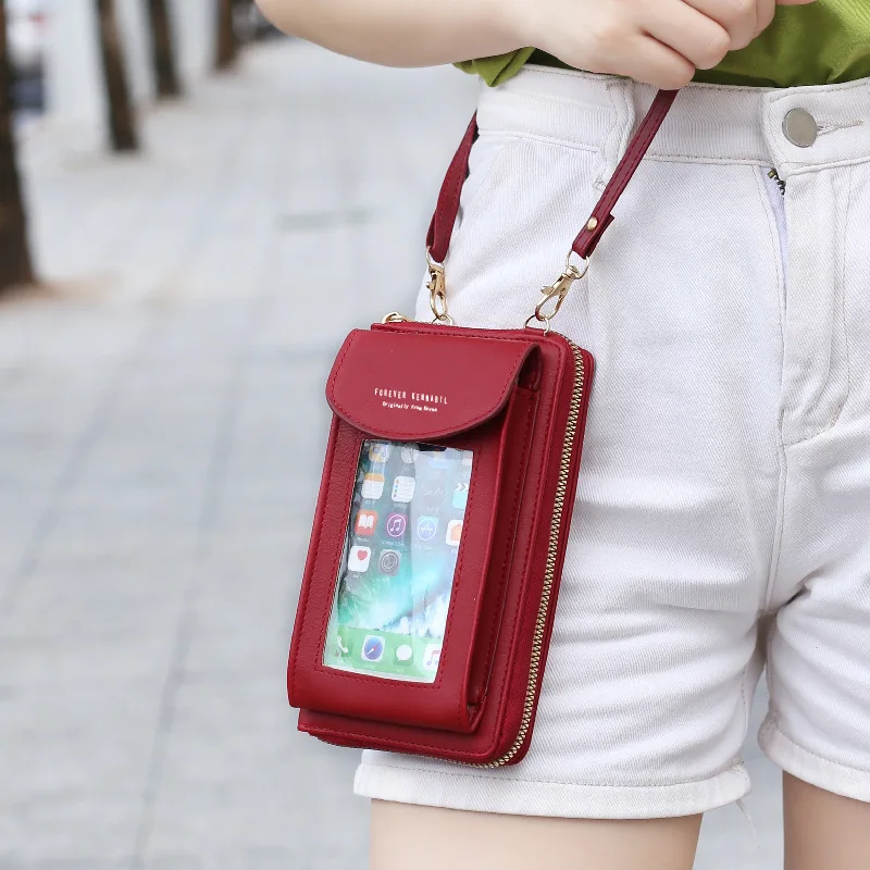 Women's Bag 2024 Spring New Women's One Shoulder Mobile Bag Touch Screen Fashion Versatile Underarm Bag Oblique Span Bag