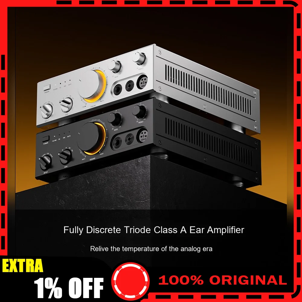 FiiO CLASS A Headphone Amplifier Fully Discrete Preamplifier Desktop HiFi Audio Power Amp Gifts
