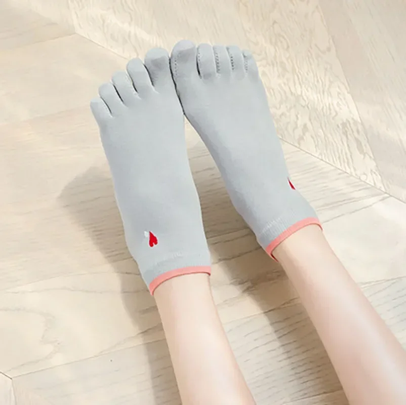 5 Figer Socken Frauen Bonbon Farbe Baumwolle Fünf-Finger-Zehen socken atmungsaktive weiche Fünf-Finger-Socken Mädchen Streetwear Split-Toe-Socken