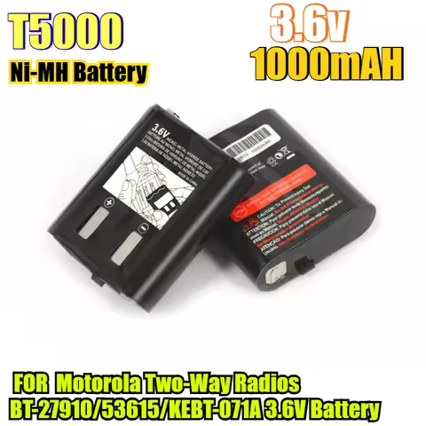 1000mAh High Capacity Rechargeable Ni-MH Battery Pack FOR Motorola Two-Way Radios BT-27910/53615/KEBT-071A 3.6V Battery
