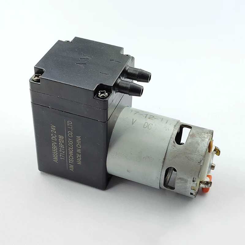 

DC24V 10L/M Large Flow High Pressure Mini 555 Motor Vacuum Air Pump Negative Pressure Suction Diaphragm Pump DIY Packer Inflator