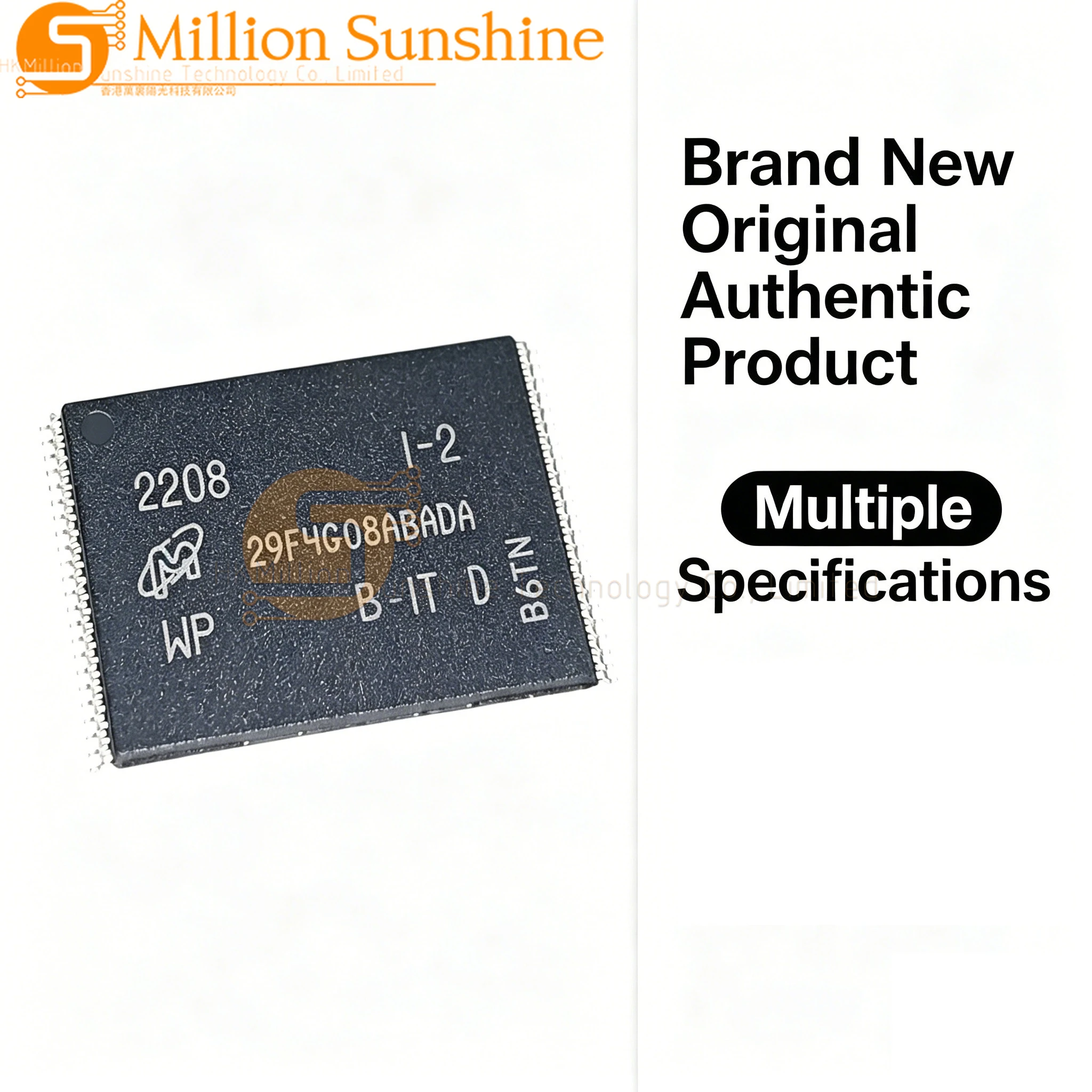 1pcMT29F4G08ABADAWP-IT:D MT29F4G08ABADAWP MT29F4G08ABAD TSOP48 4Gb NAND Flash Memory Chip New Original for Router TV Box SSD