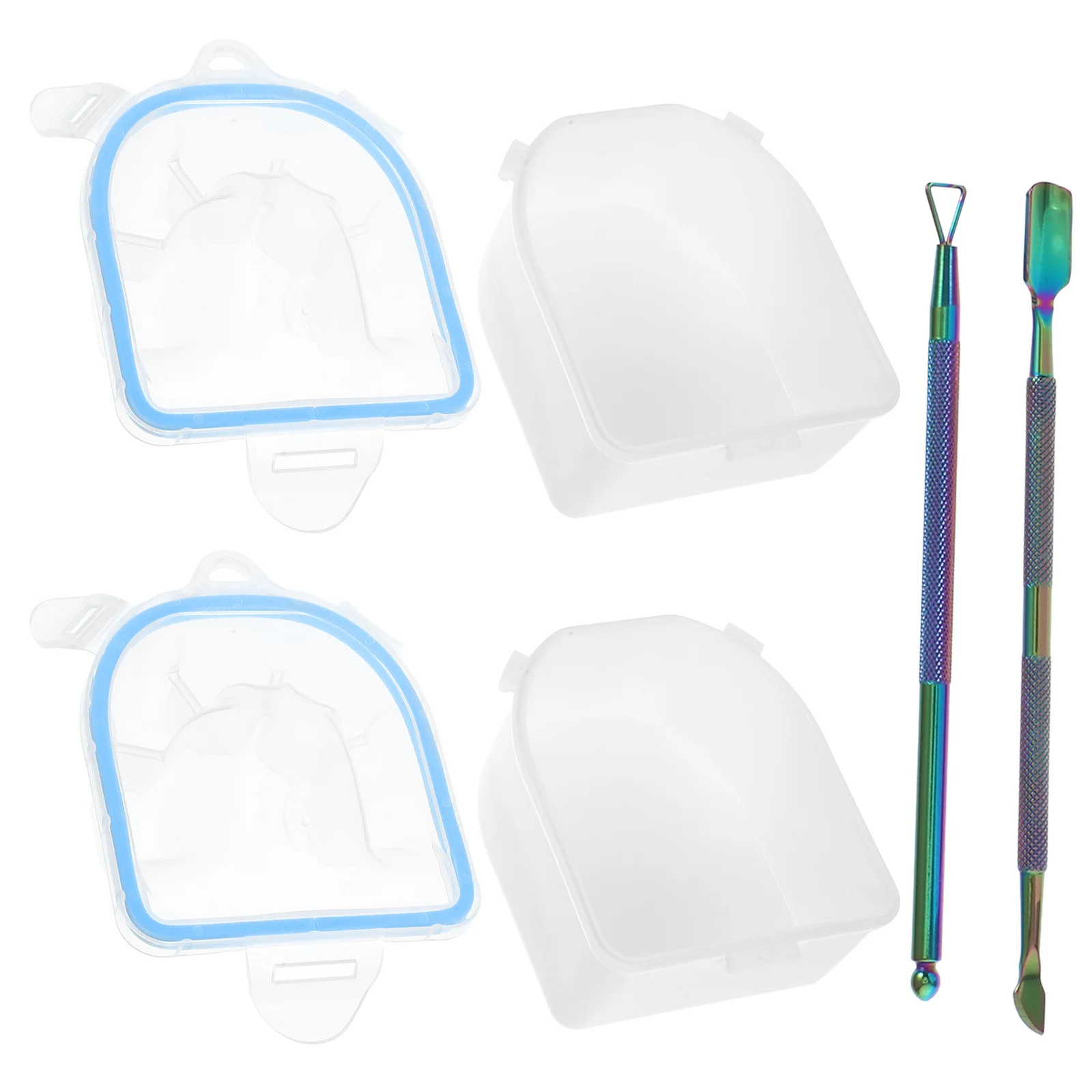 مجموعة واحدة من وعاء نقع الأظافر، لوازم مانيكير، تصميم خاص لليد، مريح للمياه، إزالة علاج البشرة