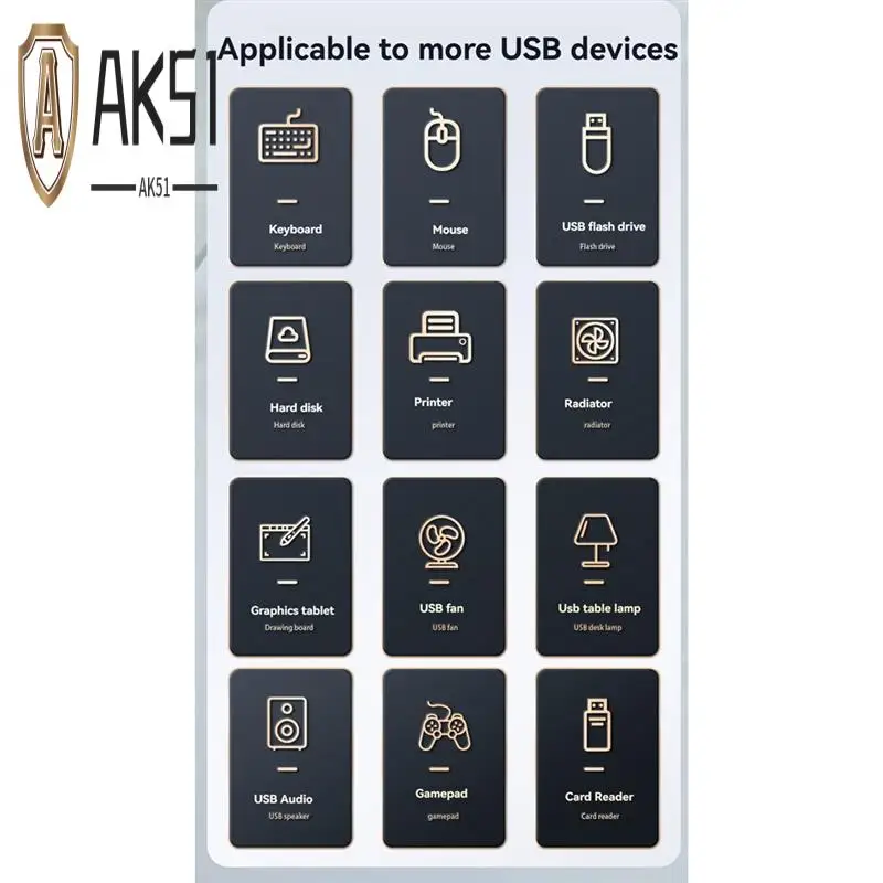 

AK51-USB 2,0 концентратор мульти-сплиттер адаптер 5 Гбит/с высокоскоростной USB-сплиттер адаптер питания несколько расширителей для ПК ноутбука