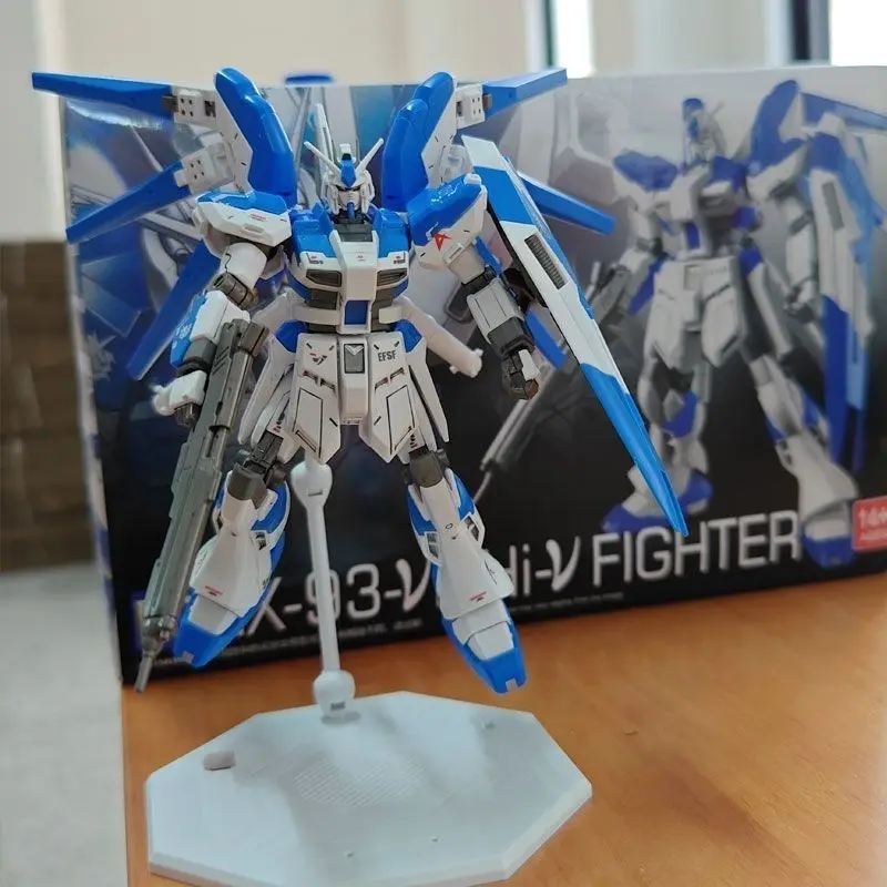 1/144 HG XFS Hi Nu Assemble Model Kit With Base Stand Robot Toy Collectible Highly Detailed
