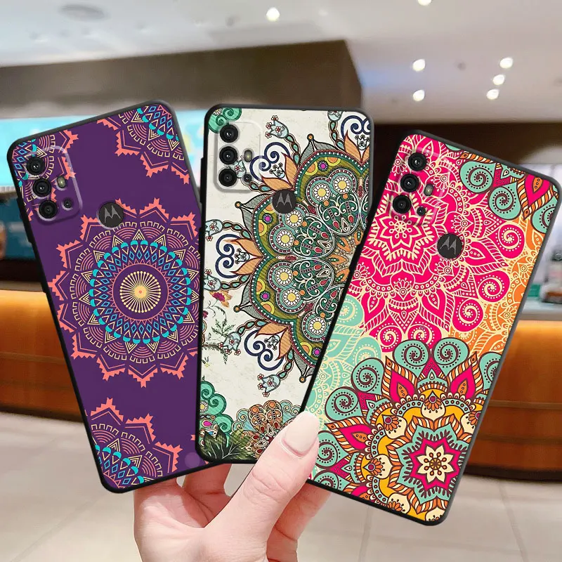 Case for Motorola Moto Edge 20 Lite G Stylus 2022 Edge 20 Pro Edge 30 40 Pro Edge 30 Fusion One Fusion Cover Mandala Flower