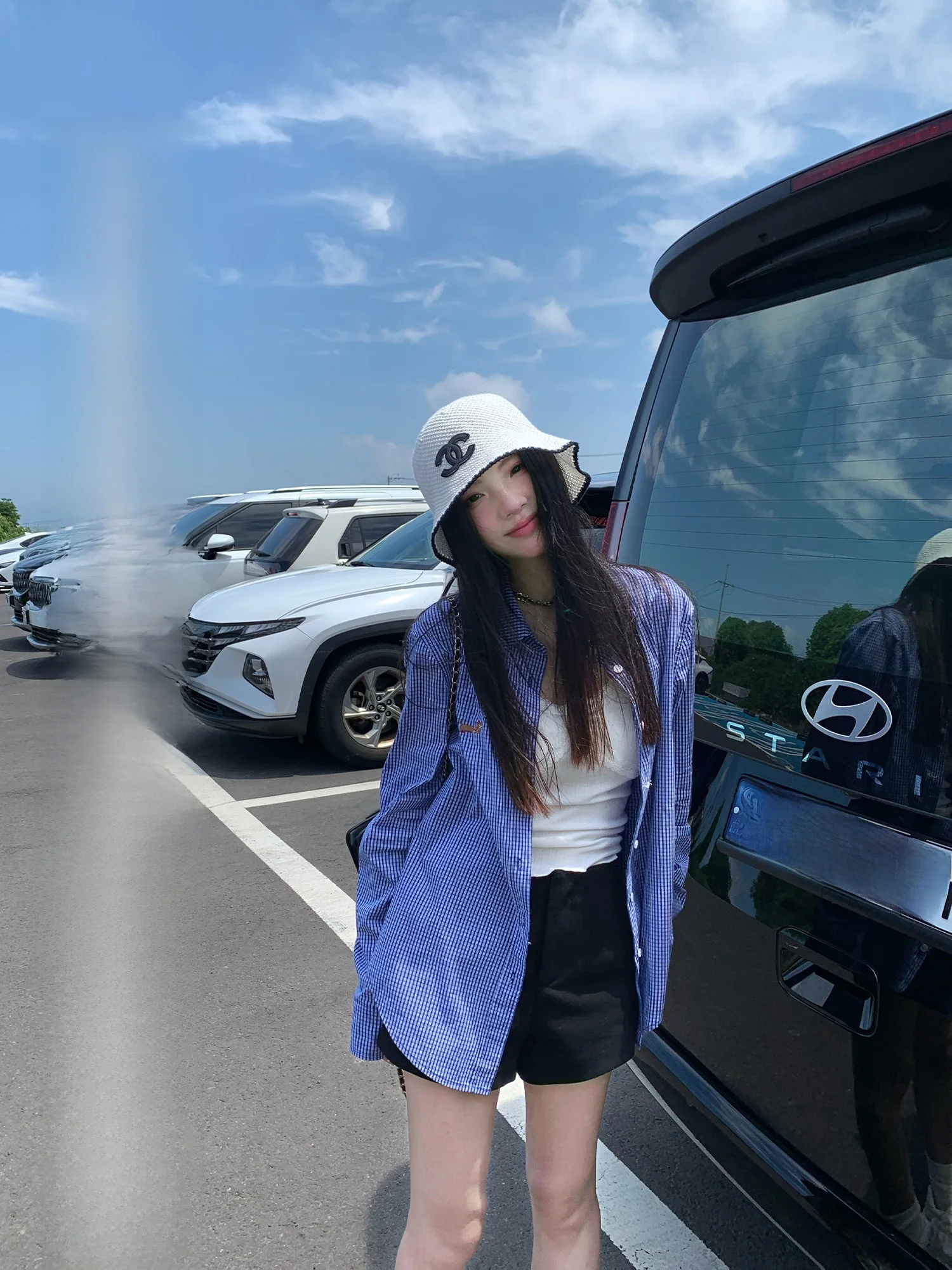 

Синяя клетчатая рубашка свободного кроя с длинными рукавами, женская повседневная удобная дышащая модная блузка для поездок на работу