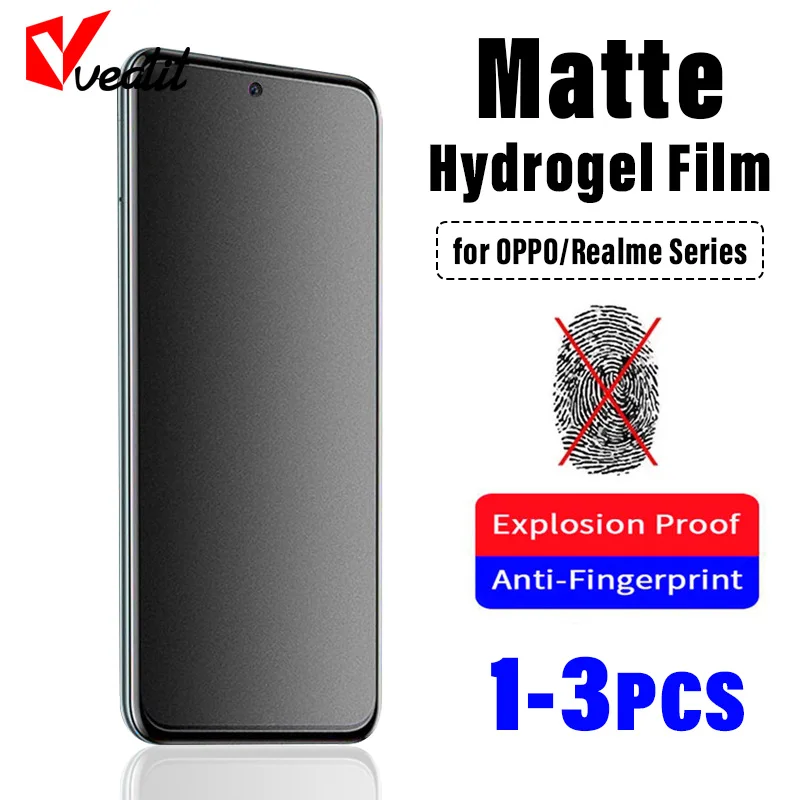 

Anti fingerprint Matte Hydrogel Film for OPPO Reno 9 8 A1 A17 Screen Protector Realme 10 Pro Plus GT Neo 3t C30 C31 C33 C35 Q5