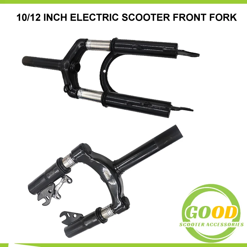 

10inch 12 inch Front Suspension Fork For Brake Disc Alloy Steel Holder Motorcycle MTB Bicycle Electric Scooter Front Tube Shock