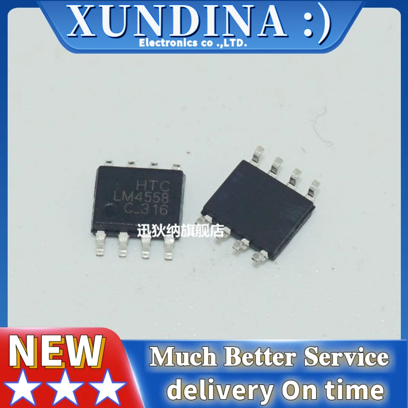 10PCS/LOT LM4558 4558D SOP8 and original IC