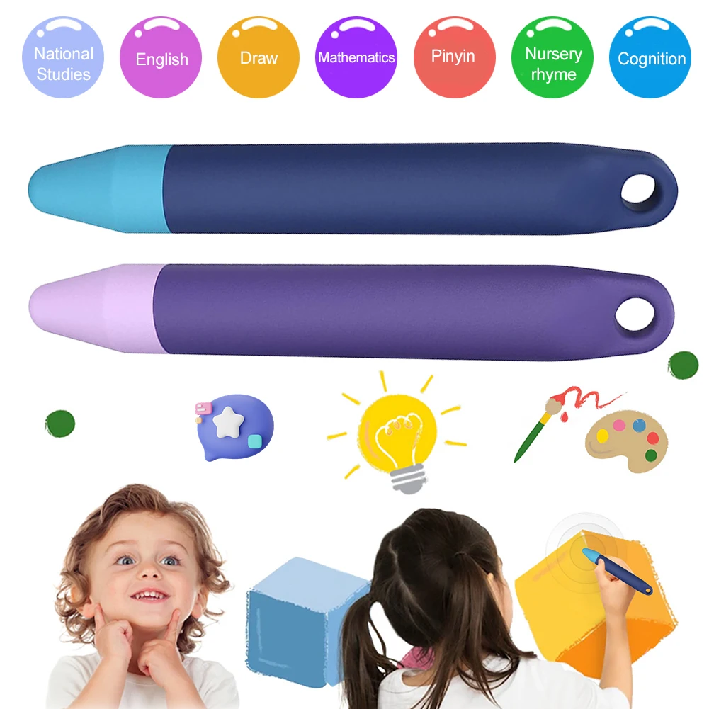 Kids Stylus Pens Anti-Rolling Tablet Stylus Pen Easy Grip Universal Touch Screen Capacitive Stylus for iPad for Amazon Fire Kids