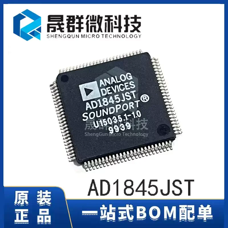 Original genuine AD1845JST AD1845 LQFP-100 16 bit stereo codec chip IC