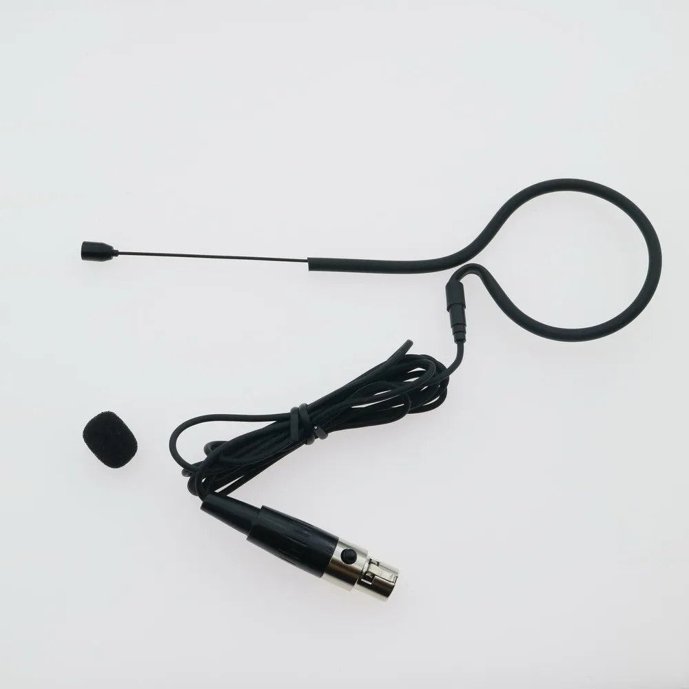 

Super-Omnidirectional Headset Microphone For Shure Wireless BeltPack System TA4F 4Pin Black Single Earset