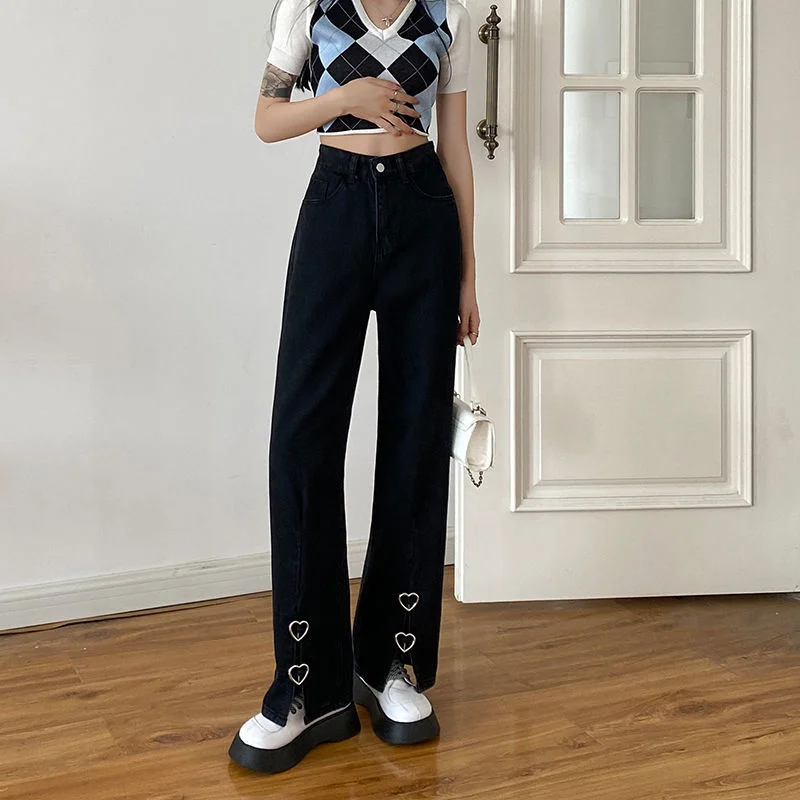 Baggy Pants Oversize Jeans Woman High Waist Streetwear Women's Jeans 2022 Trend Korean Fashion Capris Wide Leg Clothing