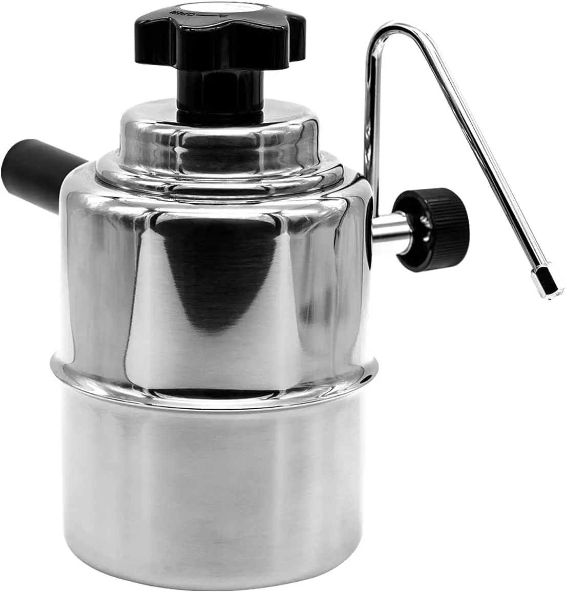 

Stovetop Milk Frother with Adjustable Spout for Perfect Foam, Compact Design Ideal for Coffee Lovers and Home Baristas