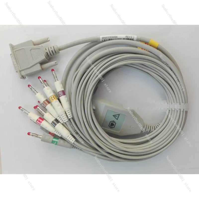 SE-300/SE-601/SE-1201 ECG Machine 12 Lead Wire 4.0 Banana Plug 15 Pin