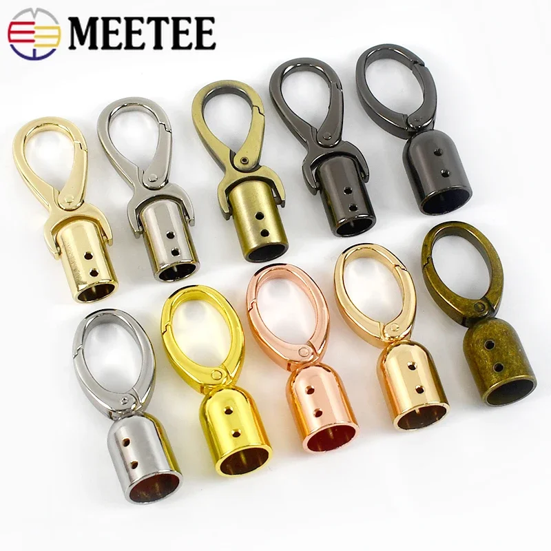 

2/4/10Pcs Metal Buckles Bag Hanger for Handbag Connector Handle Screw Clasp Strap Stopper Cord Hooks Hardware Accessories