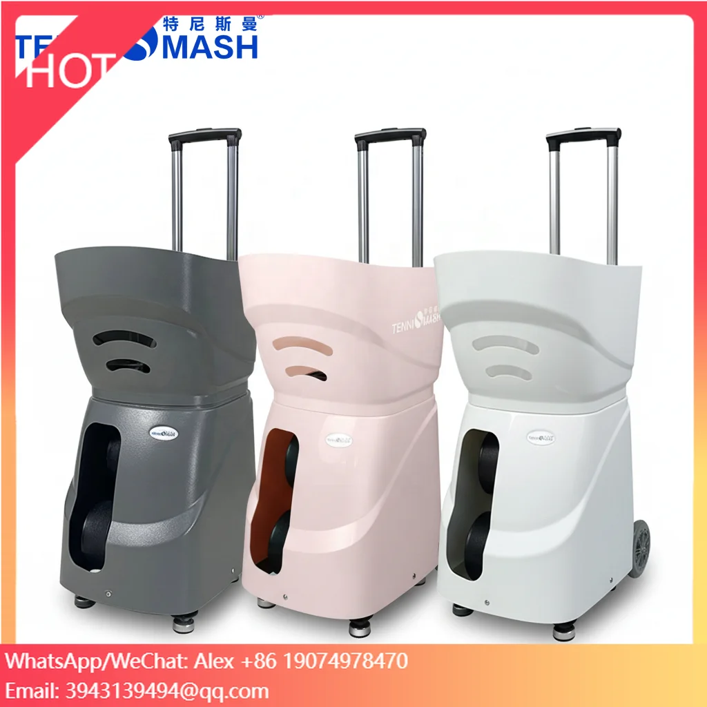 

TS-09 New Arrivals TenniSmash Tennis Ball Machine Launcher Equipment For Training Practice With APP Remote Control.