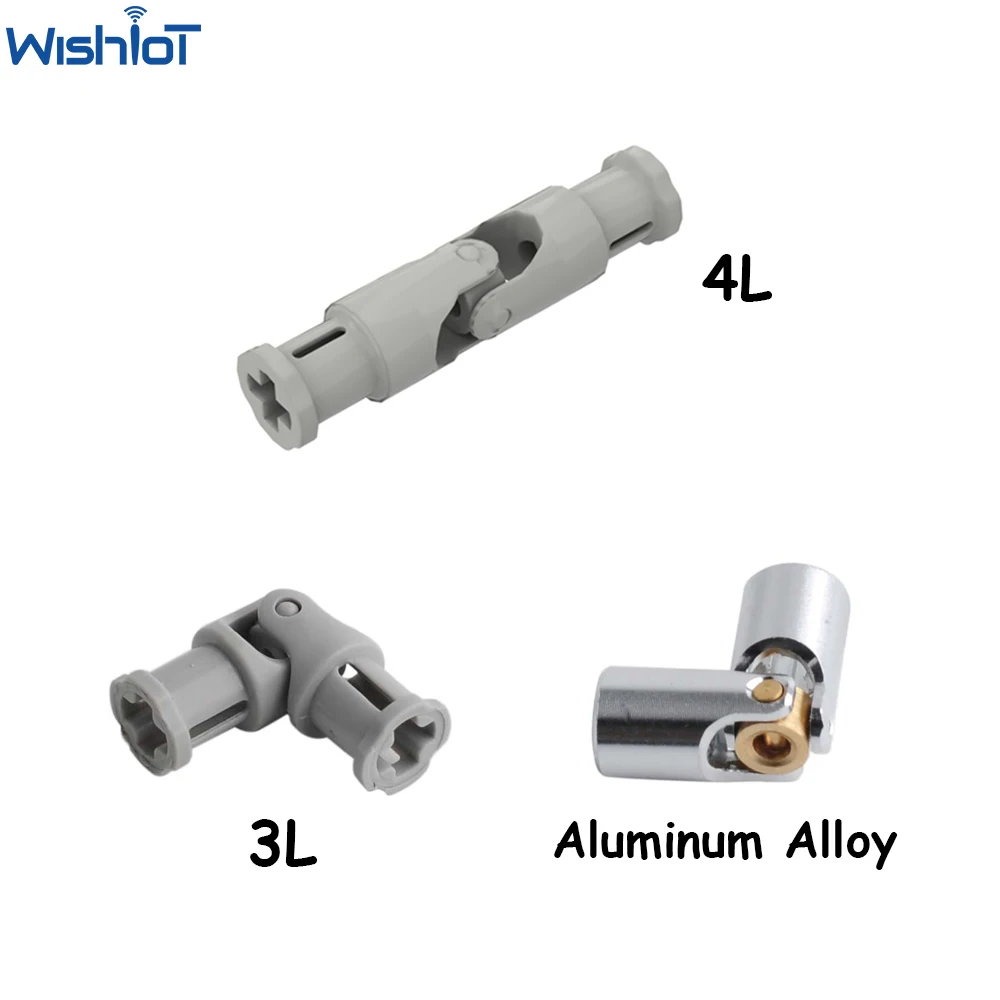 MOC 9244 61903 3L 4L Metal Universal Joints Connector Coupler Shaft 3712c01 MOC Building Blocks Technical Parts Assembled Bricks