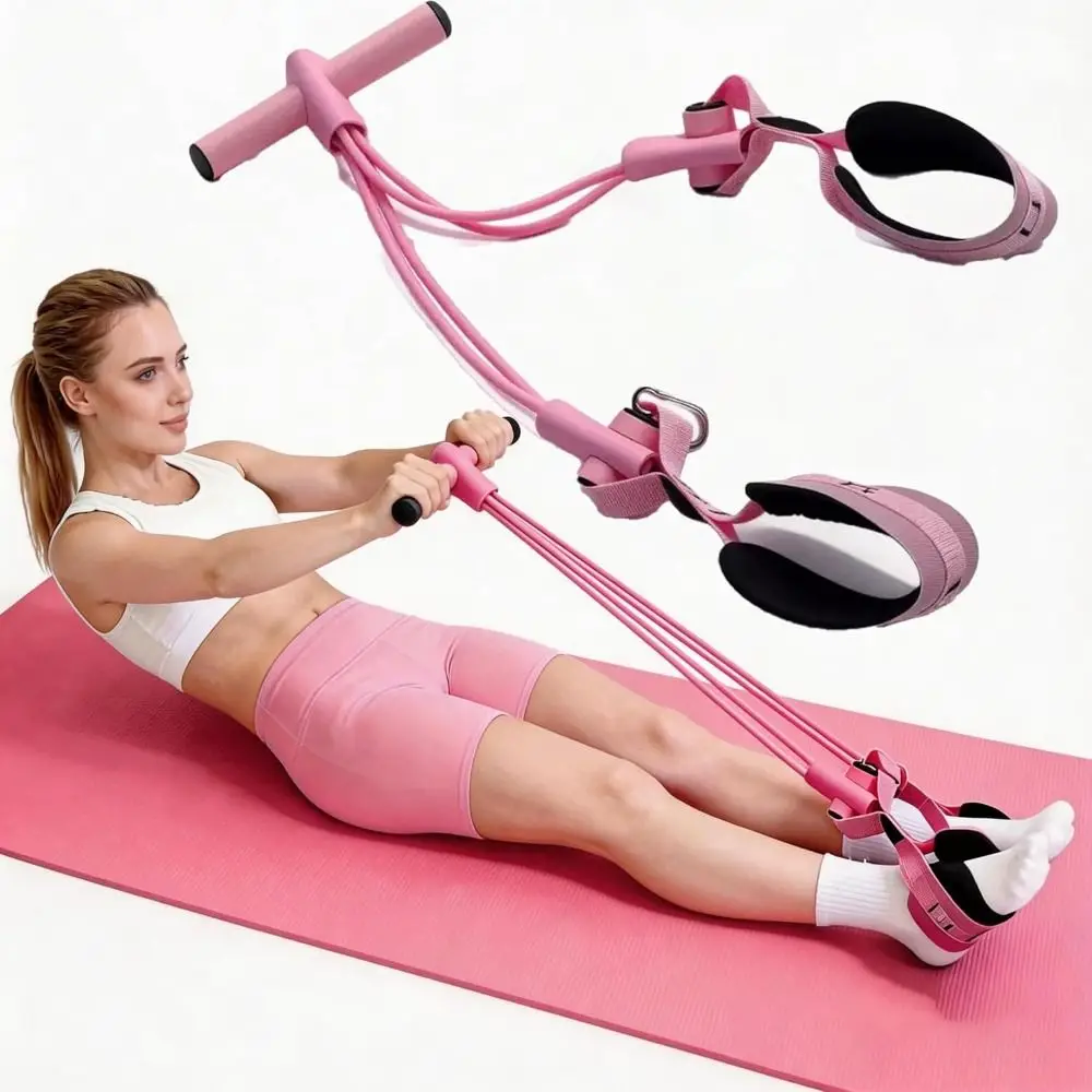 Professional Sit Up Equipment Fitness Resistance Bands AB Training Multi-purpose Pedal Exercise Bands Elastic Stretch Bands Yoga