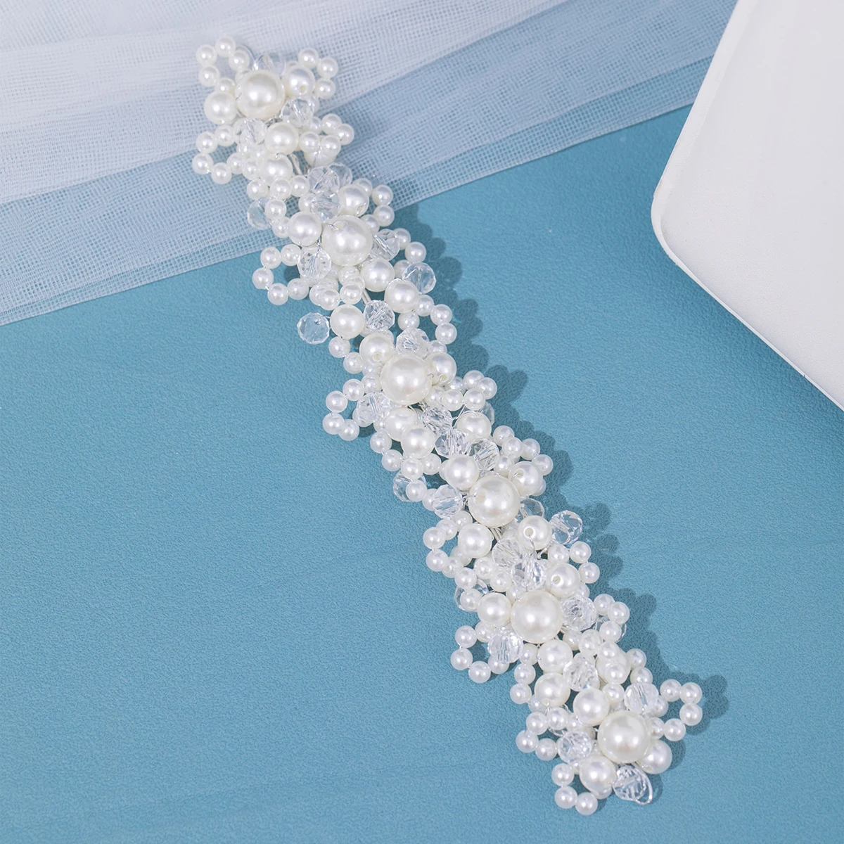 Handmade Simulated Pearls Bridal Headbands For Women Bride Fashion Women Hairbands Head Jeewelry