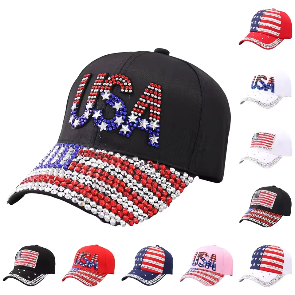 Low Brimmed Baseball Cap Adjustable Unisex Baseball Cap With National Flag Five Pointed Star And Womens Baseball Caps Running